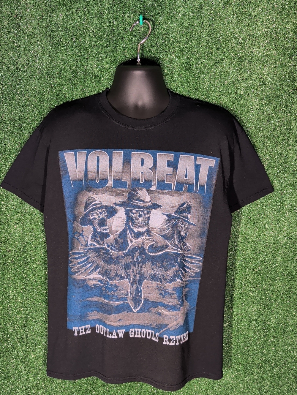 Volbeat 2015 North America Tour T Shirt Outlaw Gentlemen Band Black Tee